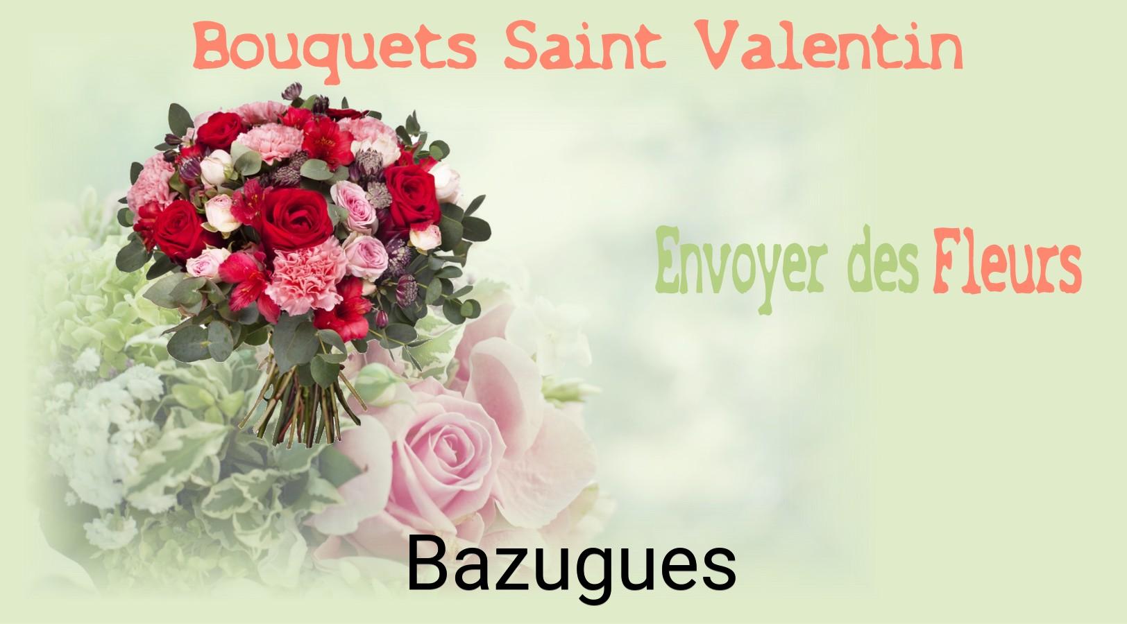 Roses de Saint-Valentin livrées à Bazugues